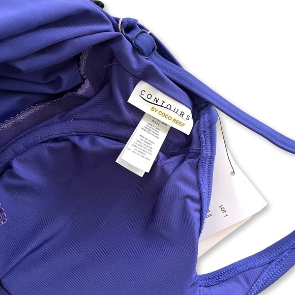 Contours by Coral Reef Shapewear Wrap Royal Blue/Black Swimsuit – 8/32C - Picture 5 of 6